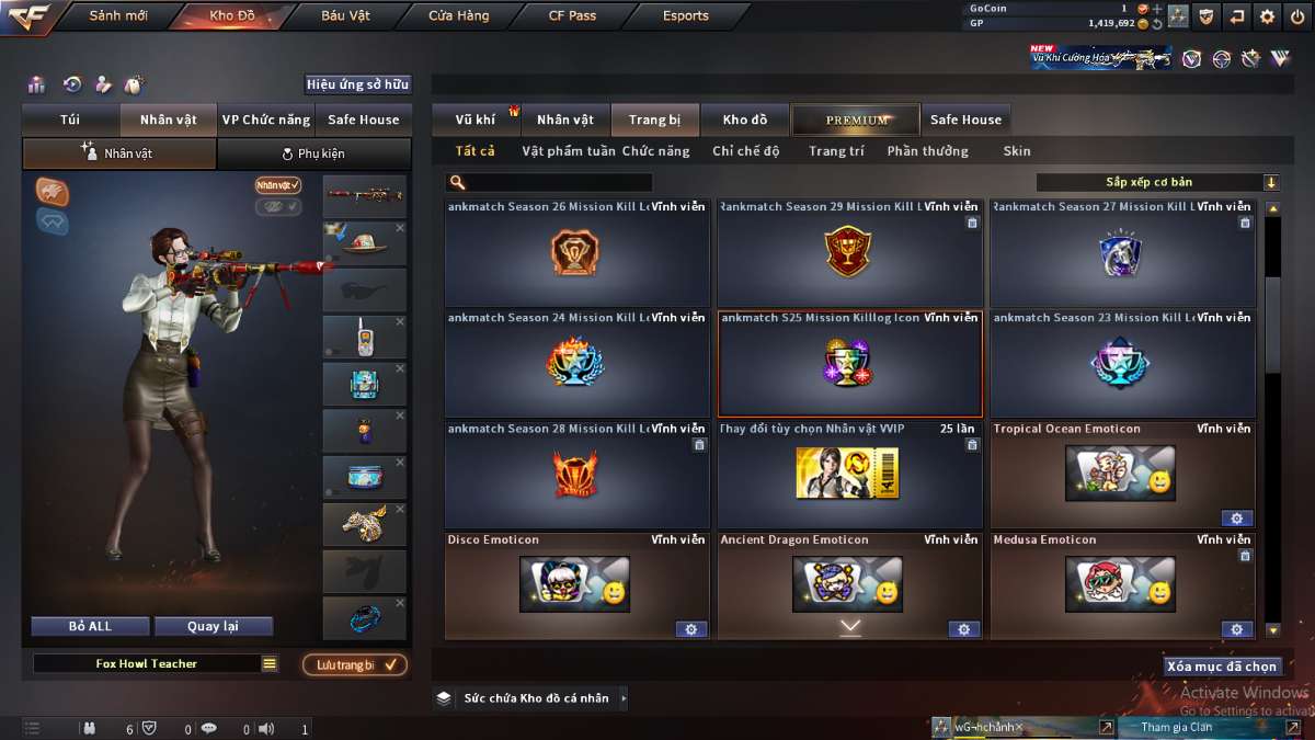 shop acc cf uy tin gia re